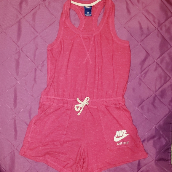 Pink Nike Romper with pockets πππ